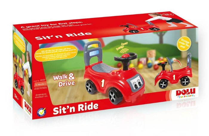 Dolu Sit N Ride Push Car Red – 8020 Turkey Made