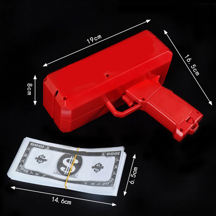 Supreme Money Gun Cash Cannon Make It Rain Gun Money Toy Gun Cash Gun