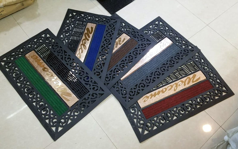 Wellcome Outdoor Doormat Rubber Heavy-Duty 1-Pcs