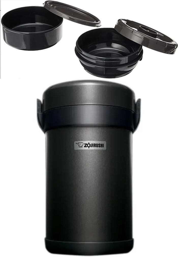 Zojirushi Vacuum Insulated Tiffin Lunch Box Stainless Steel