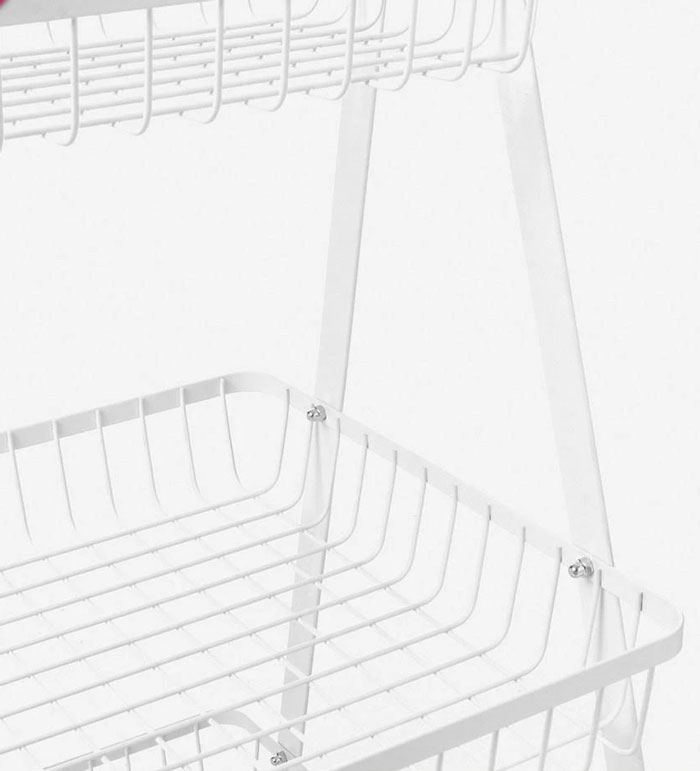 Multi-Function Multi Purpose A Shape Metal Trolle Mobile Trolley Cart (3-Tier)