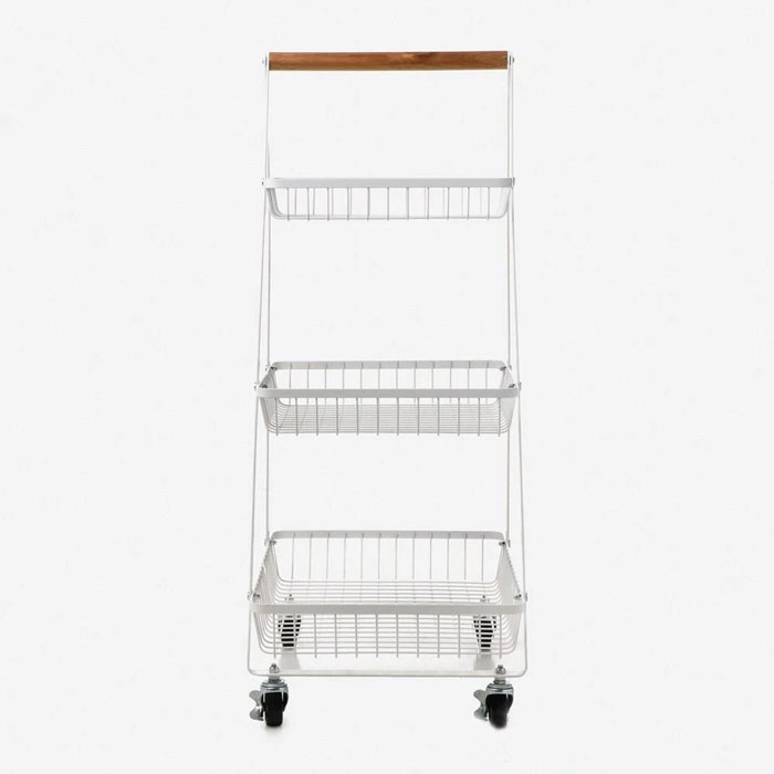 Multi-Function Multi Purpose A Shape Metal Trolle Mobile Trolley Cart (3-Tier)