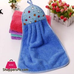 1Pcs Coral Velvet Bathroom Supplies Soft Hand Towel Absorbent Cloth Dishcloths Hanging Cloth Kitchen Accessories