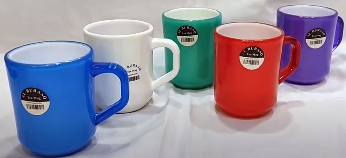 Al Buraaq Double Color Plastic Mug 250 Ml Tea Mug - Coffee Mug - Kawa Mug