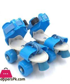 Adjustable Quad Speed Roller Skates Double Row Wheel Shoes - multicolurs