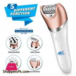 Anex AG 7045 - DELUXE EPILATOR - White And Pink