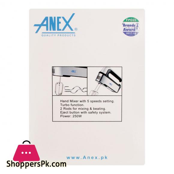 Anex Deluxe Hand Mixer, Ag-816 5 Anex Deluxe Hand Mixer, Ag-816