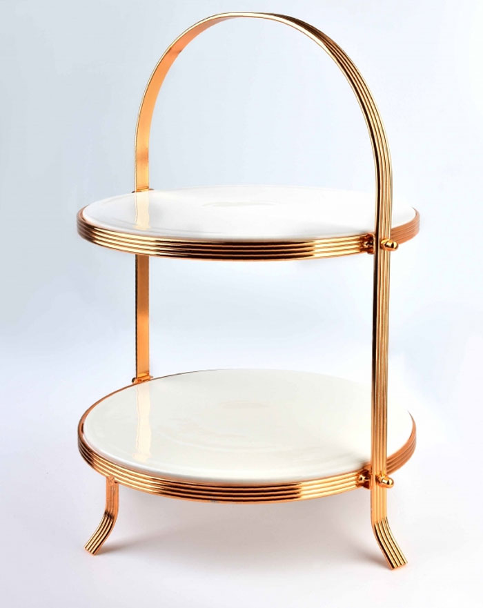 Brilliant 2 Tier Cake Stand Round 10 Inch - Br16006