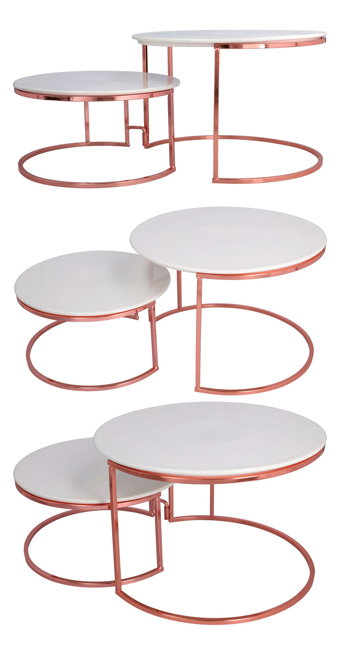 Brilliant 2-Tier Round Cake Dish With Gold Stand - Br16005