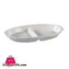 Brilliant Ceramic Divided Serve Plate 9 Inch - BR0091