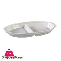 Brilliant Ceramic Divided Serve Plate 9 Inch - BR0091