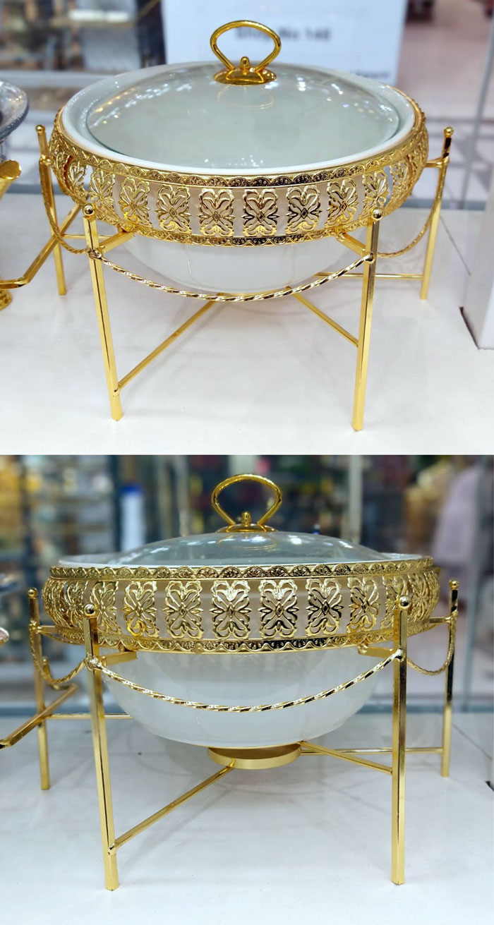 Brilliant Deep Round Casserole Serving Food Warmer Dish 10 Inch – Br0272