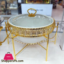 Brilliant  Deep Round Casserole Serving Food Warmer Dish 10 Inch  – BR0271