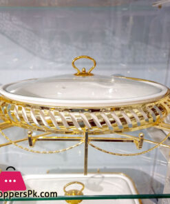 Brilliant  Oval Casserole Serving Food Warmer Dish 12 Inch  – BR0264