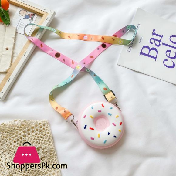 Cute Kids Mini Crossbody Bags 2020 Kawaii Doughnut Little Girl Small Coin Wallet Pouch Bag Baby Girls Money Change Purse Gift