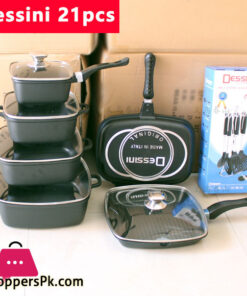 Dessini Die-Cast Cookware Set Non-Stick - 21 Pcs
