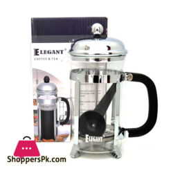 ELEGANT French Press 2 Cup - 350ML Silver - EL0137