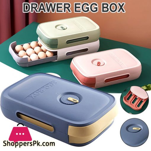 Egg Storage Container Household Colourful Egg Fresh Storage Box for Kitchen Fridge -1 - Box