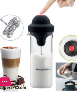 Electric Milk Frother Egg Beater Coffee Whisk Mixer Jug Cup Kitchen