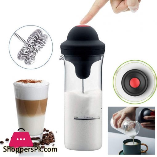 Electric Milk Frother Egg Beater Coffee Whisk Mixer Jug Cup Kitchen