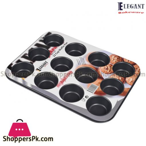 Elegant Bakeware Non-Stick 12 Cup Muffin Pan - EB5220