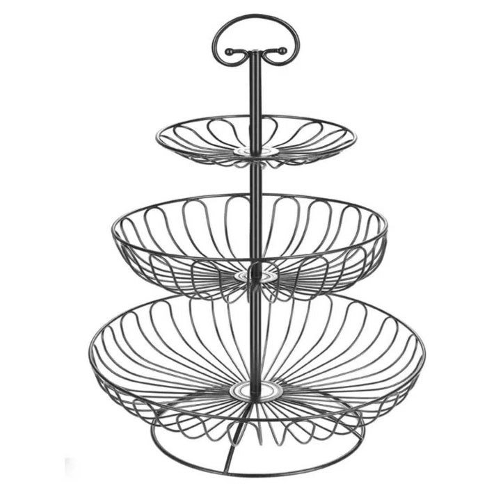 Fruit Basket 3 Layers Metal Wire 5 Fruit Basket 3 Layers Metal Wire