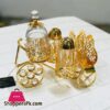 Golden Decorative Salt &Amp; Pepper Cart