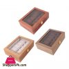 Wood Watch Box With Clear Cover Fashion New Home Shop Waist Band Bracelet Hoder Organizer 10/6 Grids Jewelry Storage Box|Watch Boxes