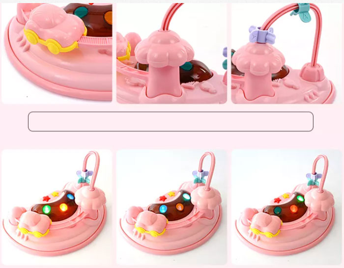 High Quality 360 Rotating Round Rolling Baby Walker - 3In1