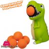 Hog Wild T-Rex Dinosaur Popper Toy - Shoot Foam Balls Up to 20 Feet - 6 Balls Included - Age 4+