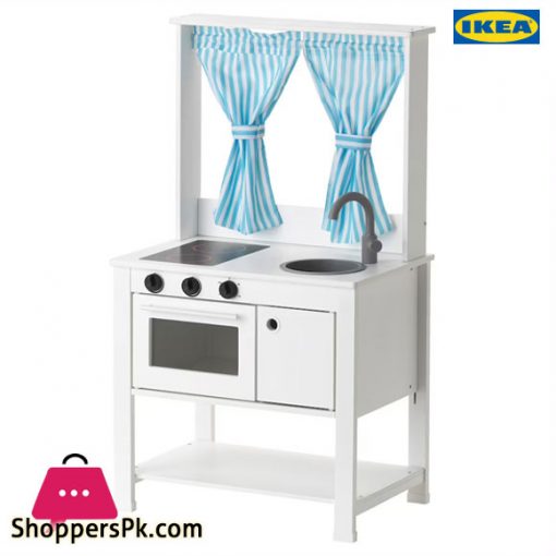 Ikea SPISIG Play kitchen with Curtains