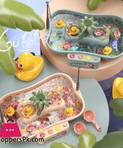Kids Magnetic Bath Go Fishing Duck Water Game Play Set Toy for Child