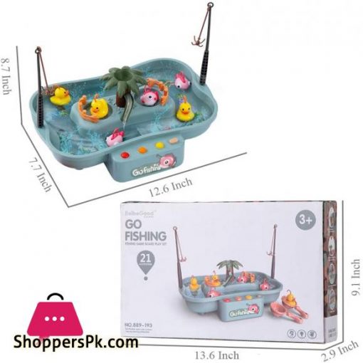 Kids Magnetic Bath Go Fishing Duck Water Game Play Set Toy for Child