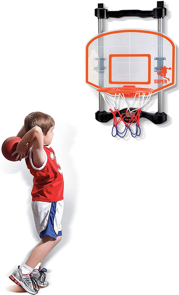 King Sports Basketball Hoop Door Set With Electronic Scoring 6 King Sports Basketball Hoop Door Set With Electronic Scoring