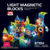 LIGHT MAGNETIC BLOCKS (Magnetic Marble Run set) 75 - PCS