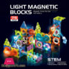 LIGHT MAGNETIC BLOCKS (Magnetic Marble Run set) 75 - PCS