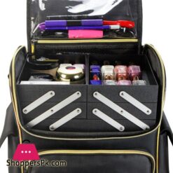 Make Up Bag For Travel Storage Bags Waterproof Makeup Bag Cosmetic Case Brush Holder With Adjustable Divider Soft Cosmetic Case|Eye Shadow Applicator