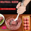 Meatball Processing Spoon Stainless Steel Spoon Scoop Long Handle