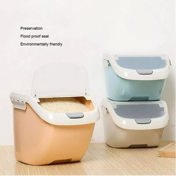 Moisture-Proof Dry Food Storage Containers Sealed Box Rice Storage Container Kitchen Rice - 10Kg