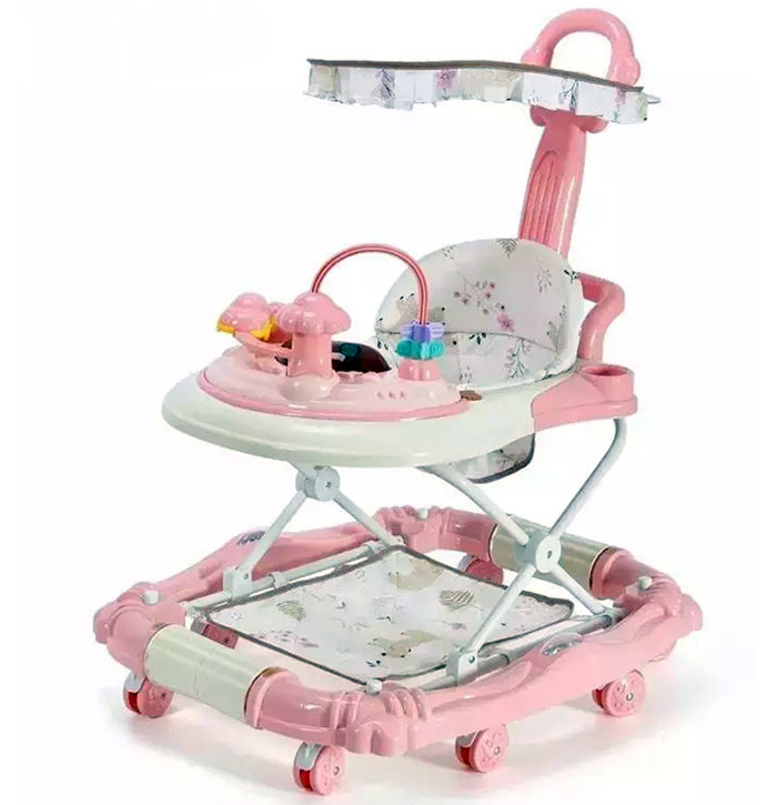 Multi Function Baby Toddler Push Anti Rollover Walker 4-In-1