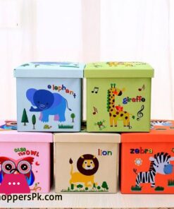 New Oxford Cartoon Animal Organizer Kids Book Clothes Storage Box Folding Cute Animal Toy Storage Basket Children Storage Bin|Storage Boxes & Bins