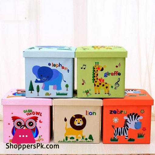 New Oxford Cartoon Animal Organizer Kids Book Clothes Storage Box Folding Cute Animal Toy Storage Basket Children Storage Bin|Storage Boxes & Bins
