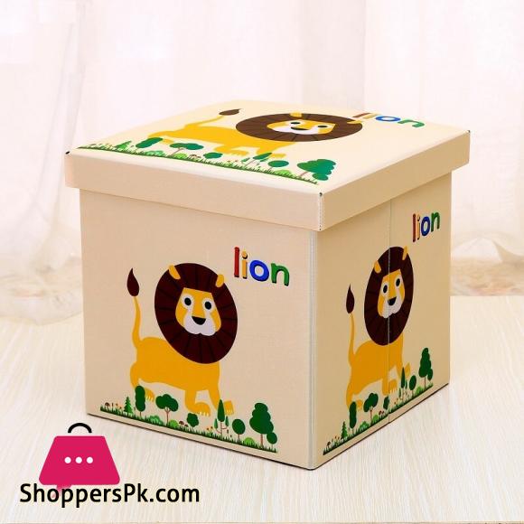 Buy New Oxford Cartoon Animal Organizer Kids Book Clothes Storage Box  Folding Cute Animal Toy Storage Basket Children Storage Bin at Best Price  in Pakistan