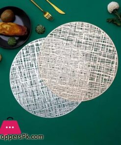 Table Mats,Place mats,Coasters Washable PVC Non-Slip Heat Resistant 06 Pcs
