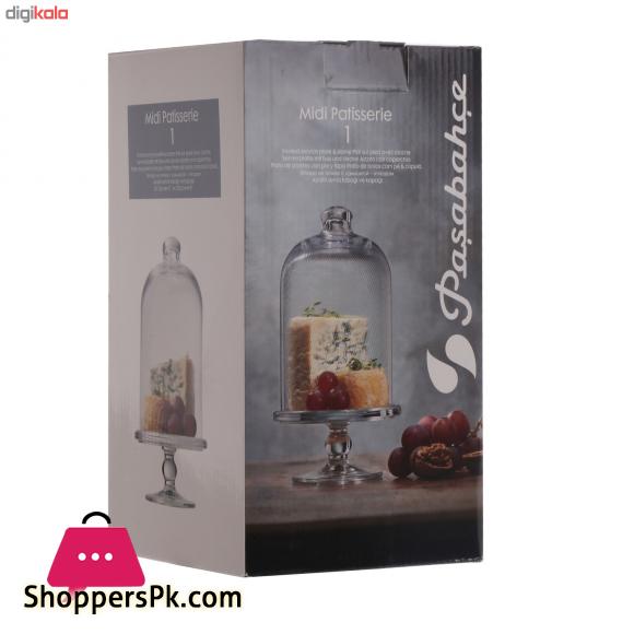 Pasabahce Midi Cake Stand With Dome - 96698 3 Pasabahce Midi Cake Stand With Dome - 96698