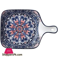 Porcelain Serving Dishes With Handle 2Pcs