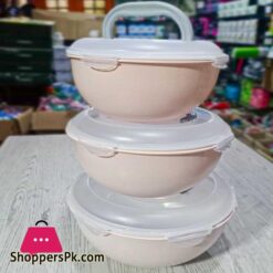 Portable Sealed Salad Bowl 3Pcs Set