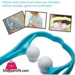 Pressure Point Therapy Massager Comfortable Neck Massager Roller Shoulder Back Pain Ball Deep Tissue Dual Trigger Point Lightweight &Amp; Portable
