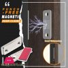 Punch-free Magnetic Door Closer Strong-Door-Closer Magnet-Furniture Screw and Sticker - 3 Pcs