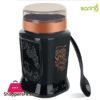 Sarina Black Patterned Spice Jar 1100Ml - S913 - Turkey Made